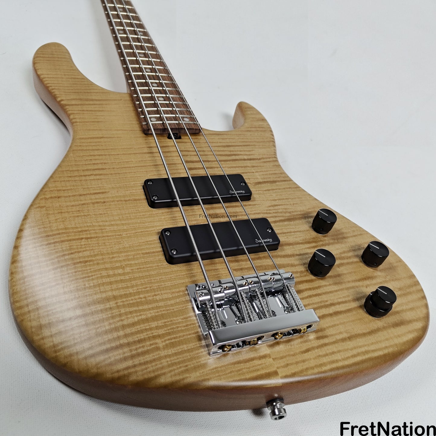 Sadowsky Sadowsky MetroLine Deluxe Modern 24-Fret 4-String Bass Vintage Natural 7.54lbs #3554-23