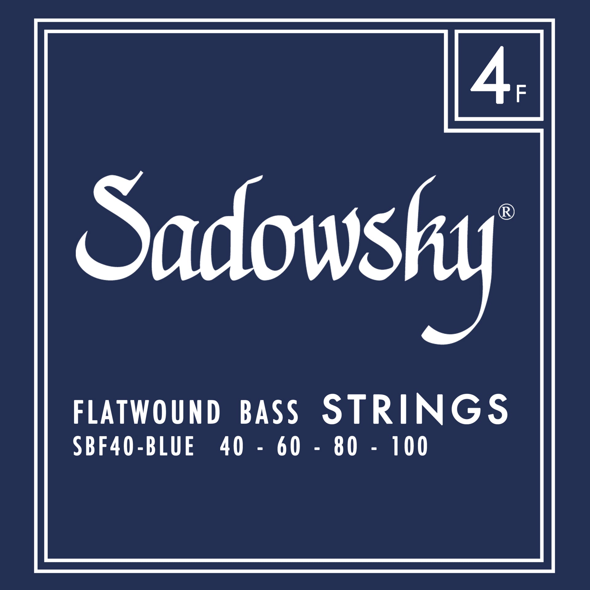 Sadowsky Sadowsky Blue Label Flatwound Bass String Set Long Scale - 4-String 40-100 SBF40-BLU