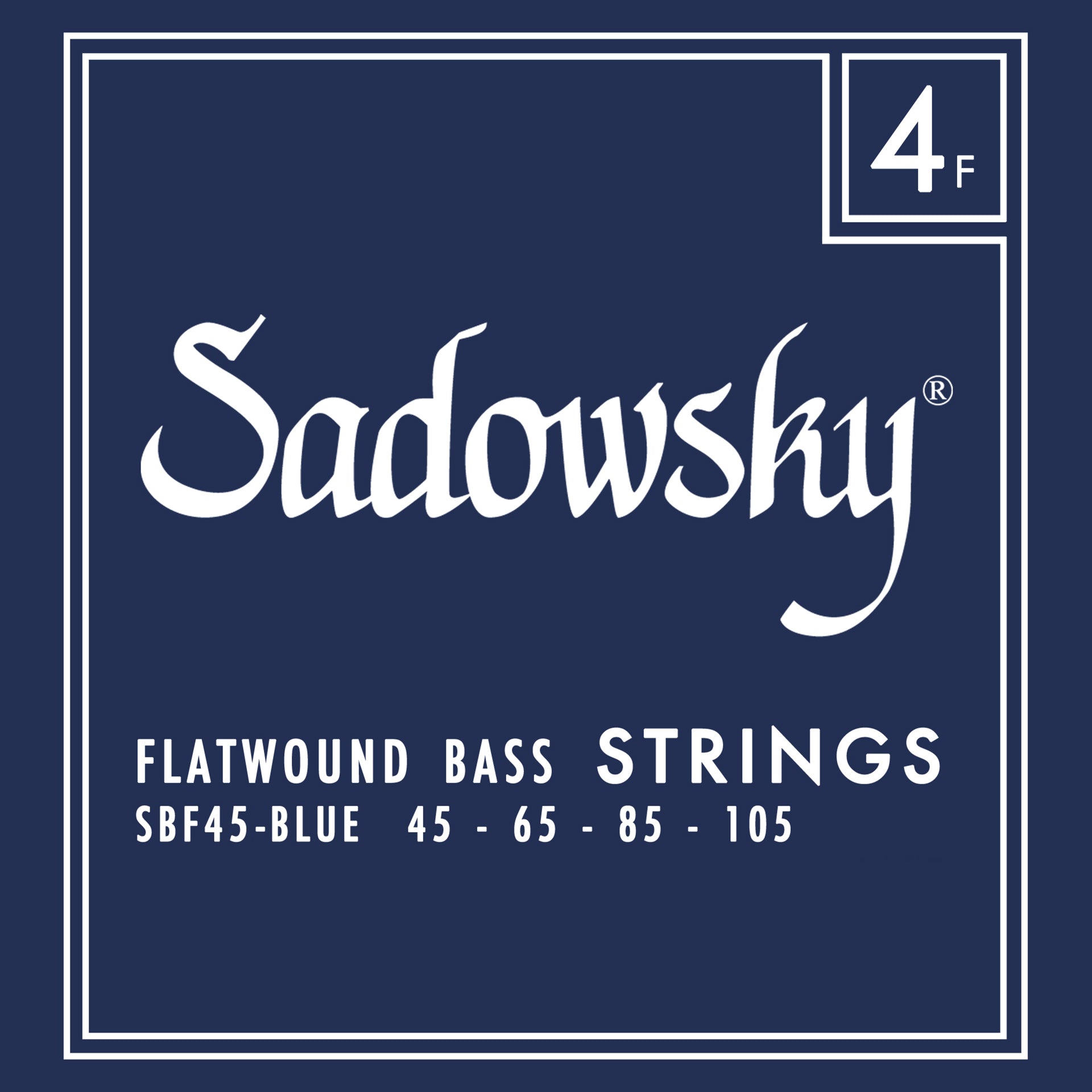 Sadowsky Sadowsky Blue Label Flatwound Bass String Set Long Scale - 4-String 45-105 SBF45-BLU