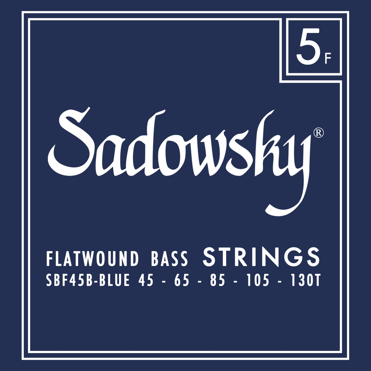 Sadowsky Sadowsky Blue Label Flatwound Bass String Set Long Scale - 5-String 45-130T SBF45B-BLU