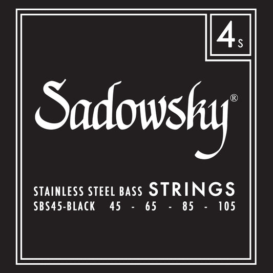 Sadowsky Sadowsky Black Label Stainless Steel Bass String Set Long Scale - 4-String 45-105 SBS45-BLK