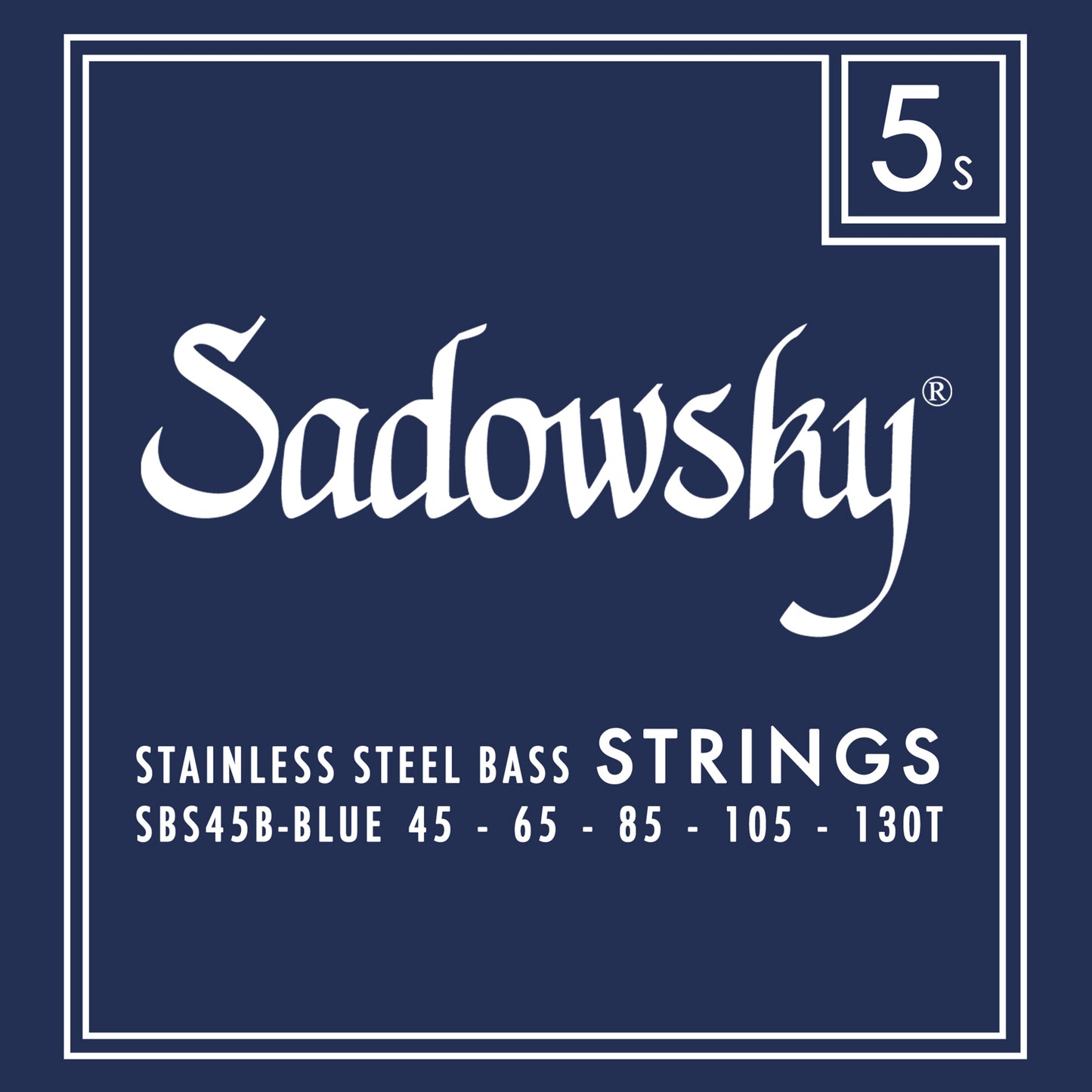Sadowsky Sadowsky Blue Label Stainless Steel Bass String Set Long Scale - 5-String 45-130T SBS45B-BLU