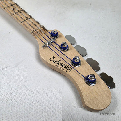 Sadowsky MetroLine Vintage J-Bass 21VJ4 4-String Nirvana Black Ash - 7.78lbs #4481-24