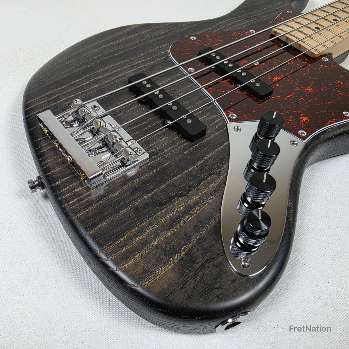 Sadowsky MetroLine Vintage J-Bass 21VJ4 4-String Nirvana Black Ash - 7.78lbs #4481-24