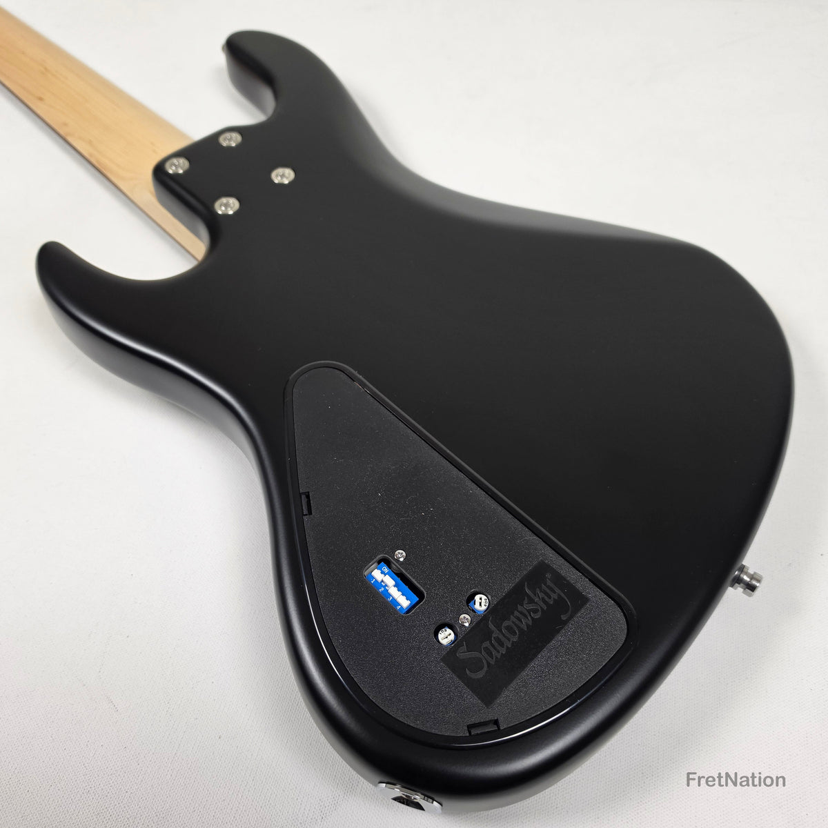 Sadowsky MetroLine Will Lee 22-Fret Solid Black Satin 5-String Bass 8.28lbs 3546#-23 22wl5