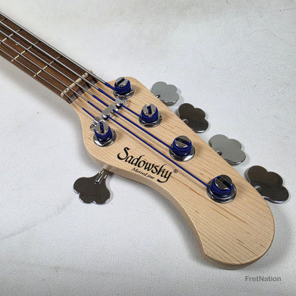 Sadowsky MetroLine Will Lee 22-Fret Solid Black Satin 5-String Bass 8.28lbs 3546#-23 22wl5