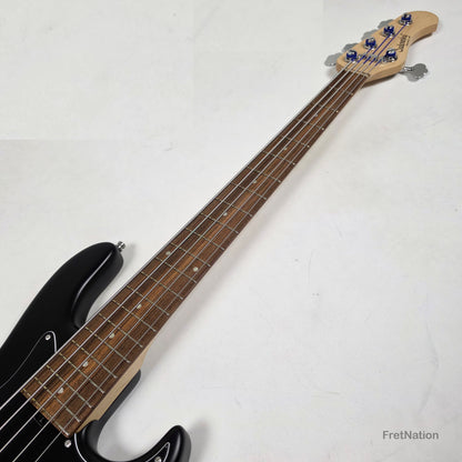 Sadowsky MetroLine Will Lee 22-Fret Solid Black Satin 5-String Bass 8.28lbs 3546#-23 22wl5