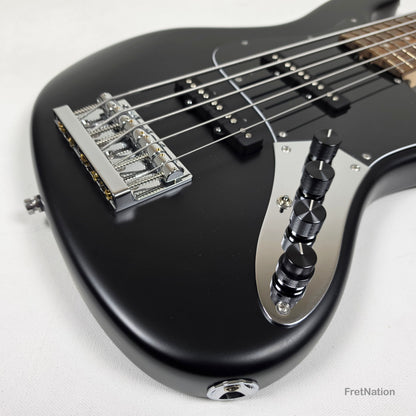 Sadowsky MetroLine Will Lee 22-Fret Solid Black Satin 5-String Bass 8.28lbs 3546#-23 22wl5