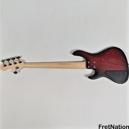 Fret Nation Sadowsky MetroLine Modern 24-Fret 5-String Bass - Burgundy Burst 8.06lbs 3650-23 - SML24MS5 41 ASH FR
