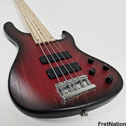 Fret Nation Sadowsky MetroLine Modern 24-Fret 5-String Bass - Burgundy Burst 8.06lbs 3650-23 - SML24MS5 41 ASH FR
