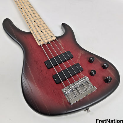 Fret Nation Sadowsky MetroLine Modern 24-Fret 5-String Bass - Burgundy Burst 8.06lbs 3650-23 - SML24MS5 41 ASH FR