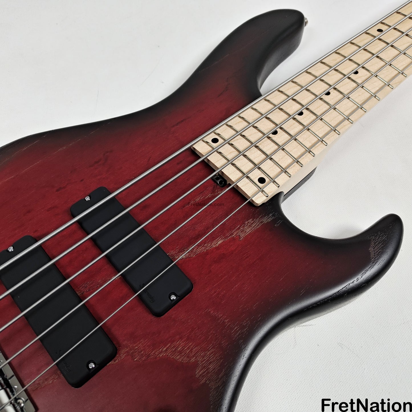 Fret Nation Sadowsky MetroLine Modern 24-Fret 5-String Bass - Burgundy Burst 8.06lbs 3650-23 - SML24MS5 41 ASH FR