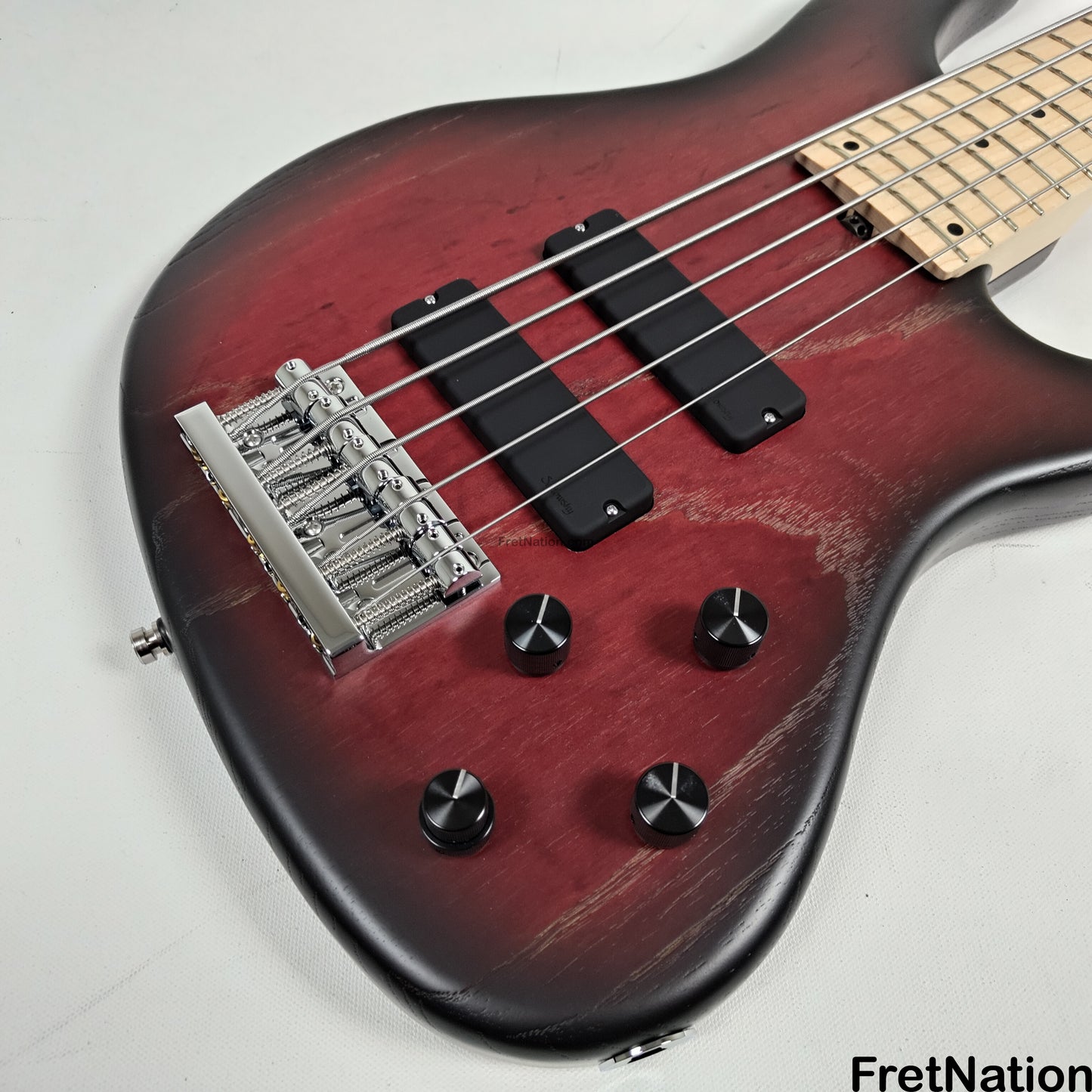 Fret Nation Sadowsky MetroLine Modern 24-Fret 5-String Bass - Burgundy Burst 8.06lbs 3650-23 - SML24MS5 41 ASH FR