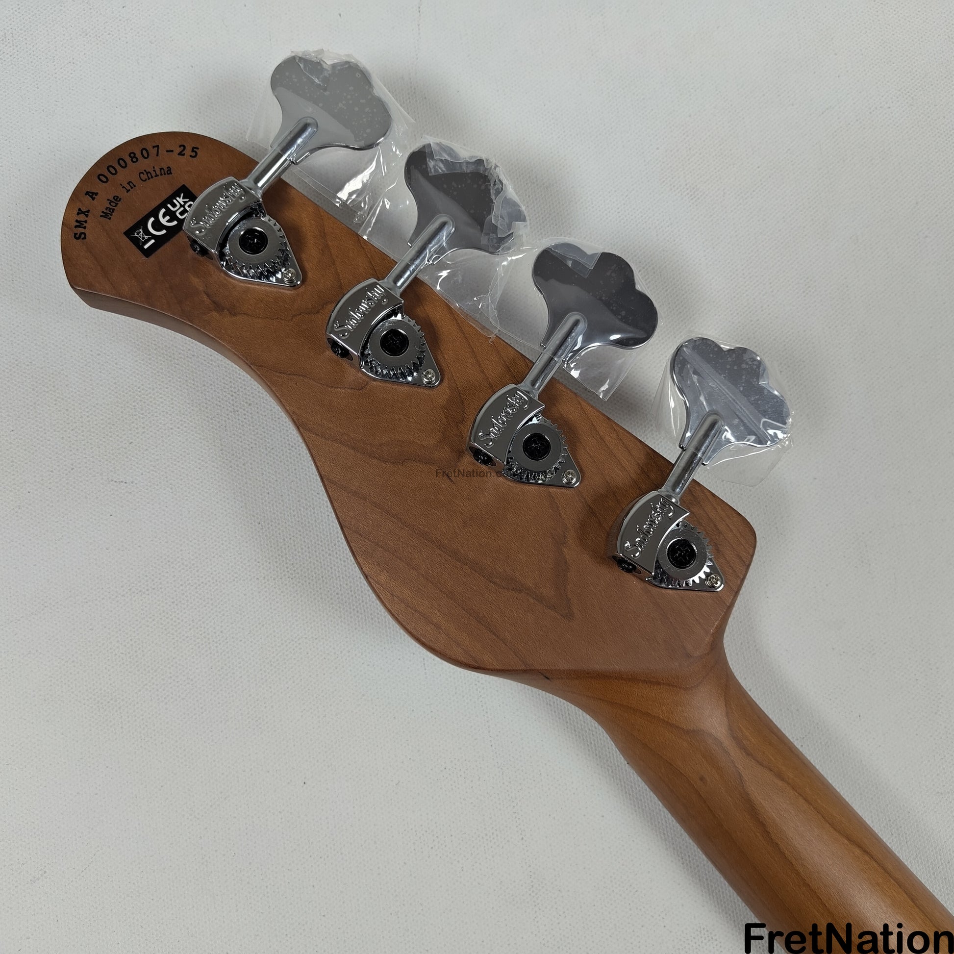 Sadowsky Sadowsky MetroExpress 24MS4 4-String Modern Bass - Solid Candy Apple Orange High Polish w/ Maple Fingerboard - 8.70lbs 0807-25