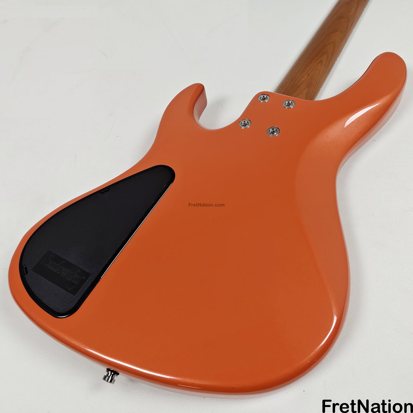 Sadowsky Sadowsky MetroExpress 24MS4 4-String Modern Bass - Solid Candy Apple Orange High Polish w/ Maple Fingerboard - 8.70lbs 0807-25