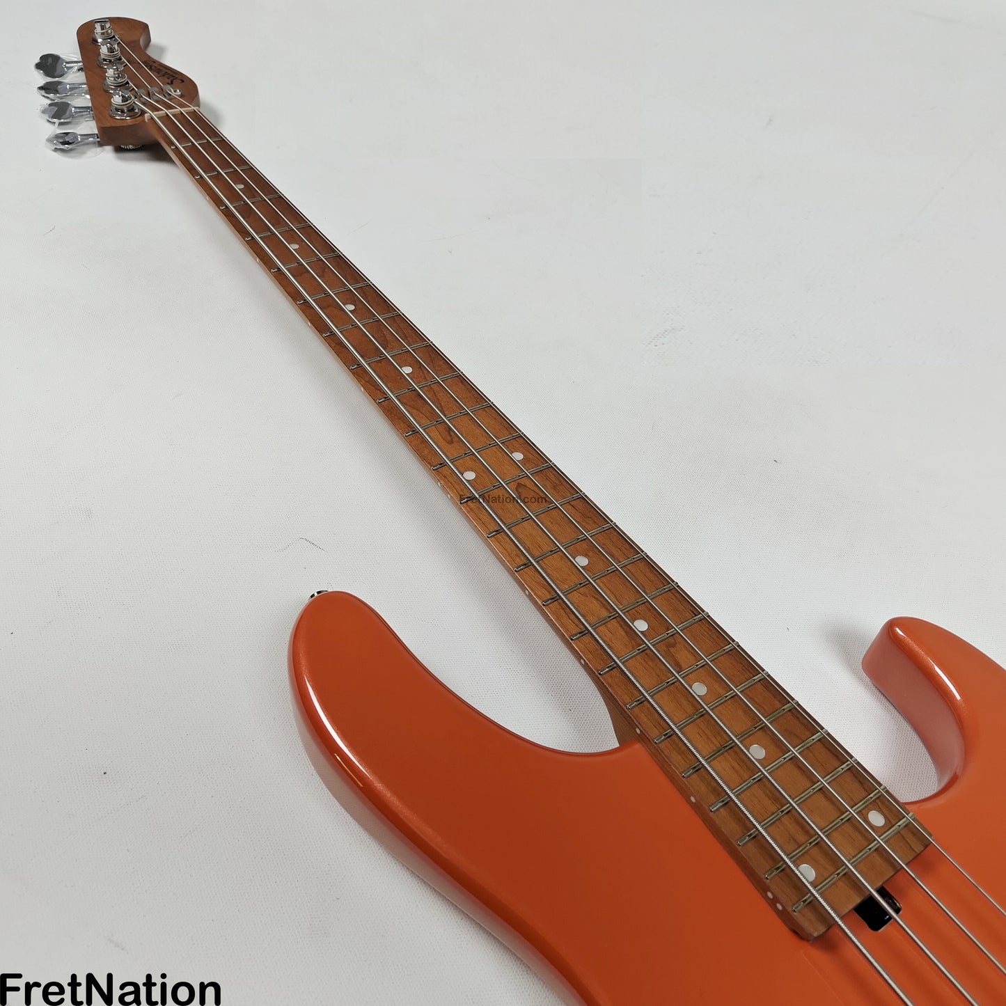 Sadowsky Sadowsky MetroExpress 24MS4 4-String Modern Bass - Solid Candy Apple Orange High Polish w/ Maple Fingerboard - 8.70lbs 0807-25