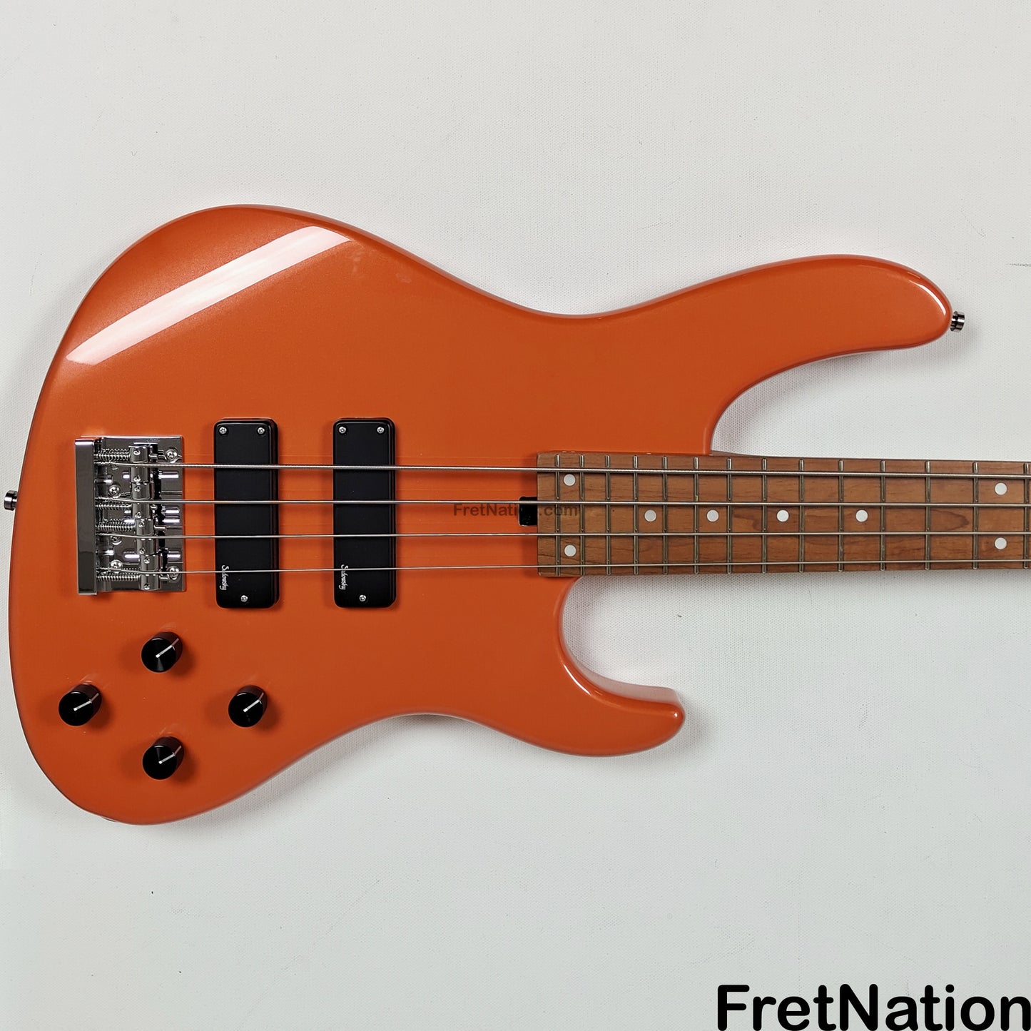 Sadowsky Sadowsky MetroExpress 24MS4 4-String Modern Bass - Solid Candy Apple Orange High Polish w/ Maple Fingerboard - 8.70lbs 0807-25