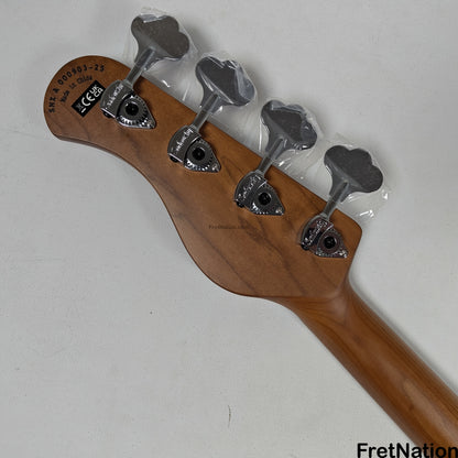 Sadowsky Sadowsky MetroExpress 24MS4 4-String Modern Bass - Solid Silver Metallic High Polish w/ Maple Fingerboard 8.40lbs - 000903-25