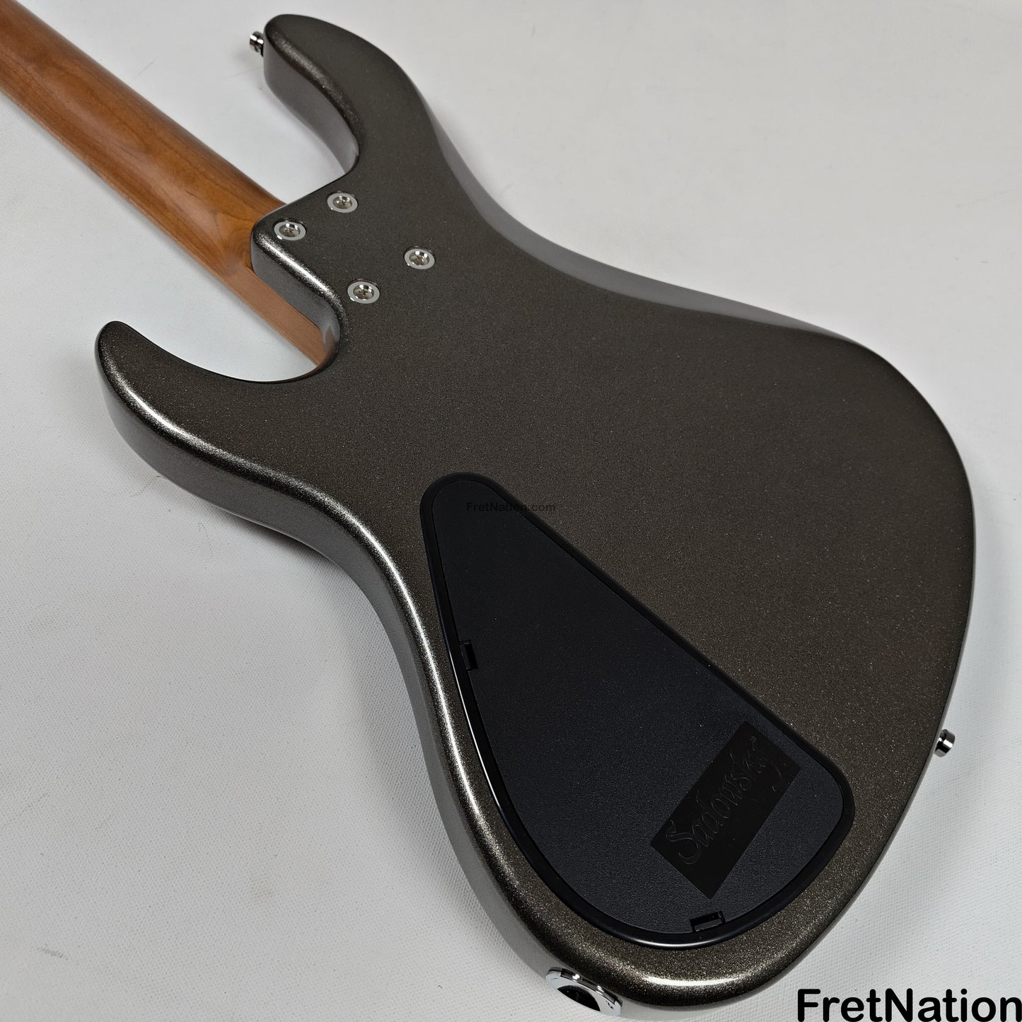 Sadowsky Sadowsky MetroExpress 24MS4 4-String Modern Bass - Solid Silver Metallic High Polish w/ Maple Fingerboard 8.40lbs - 000903-25