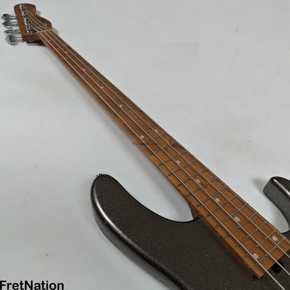 Sadowsky Sadowsky MetroExpress 24MS4 4-String Modern Bass - Solid Silver Metallic High Polish w/ Maple Fingerboard 8.40lbs - 000903-25