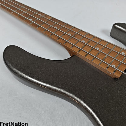 Sadowsky Sadowsky MetroExpress 24MS4 4-String Modern Bass - Solid Silver Metallic High Polish w/ Maple Fingerboard 8.40lbs - 000903-25