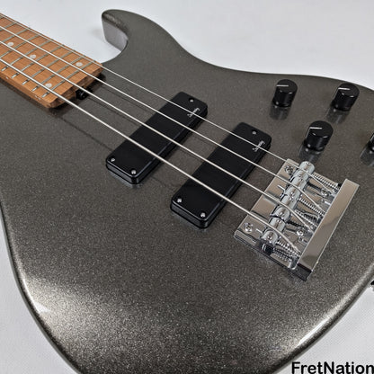 Sadowsky Sadowsky MetroExpress 24MS4 4-String Modern Bass - Solid Silver Metallic High Polish w/ Maple Fingerboard 8.40lbs - 000903-25