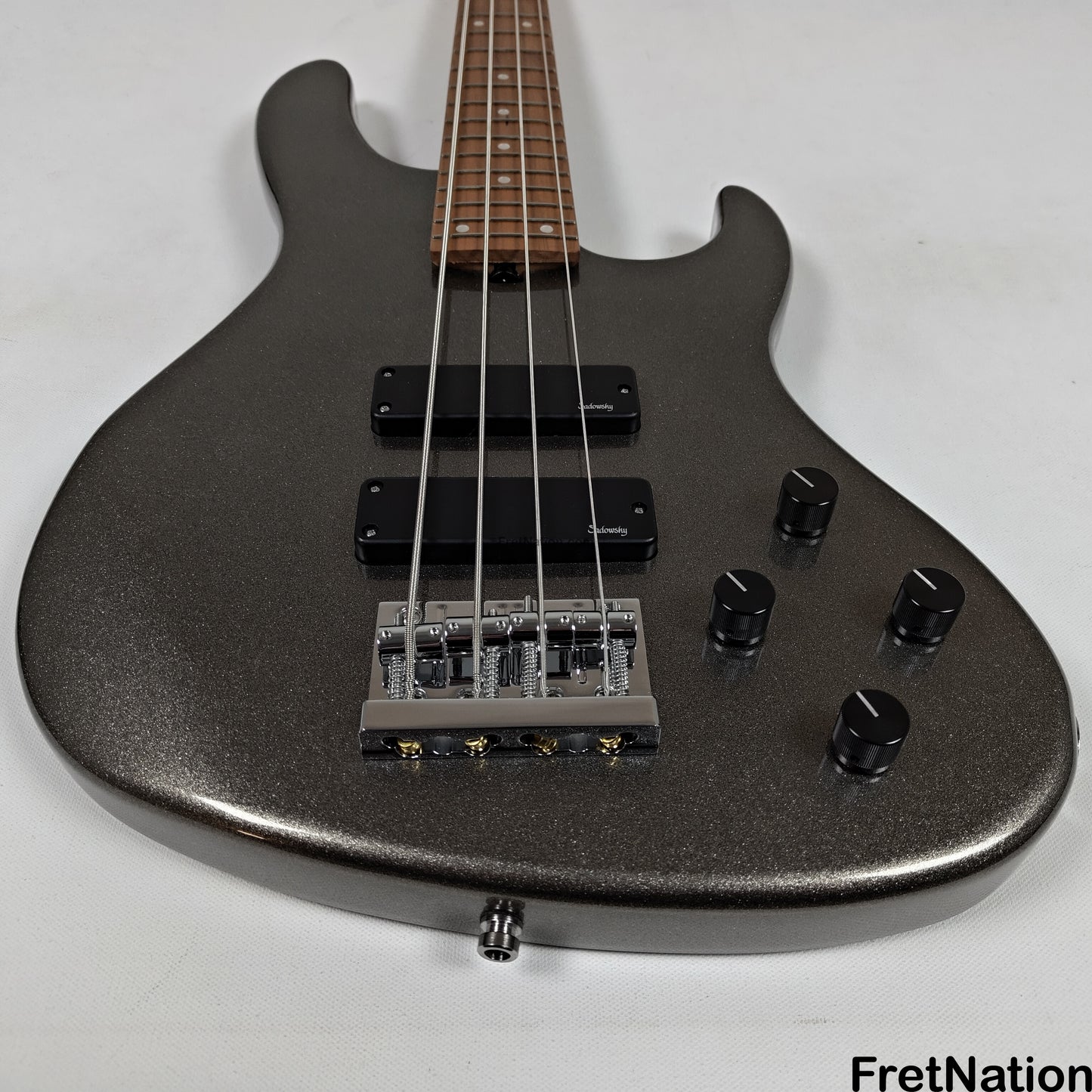 Sadowsky Sadowsky MetroExpress 24MS4 4-String Modern Bass - Solid Silver Metallic High Polish w/ Maple Fingerboard 8.40lbs - 000903-25