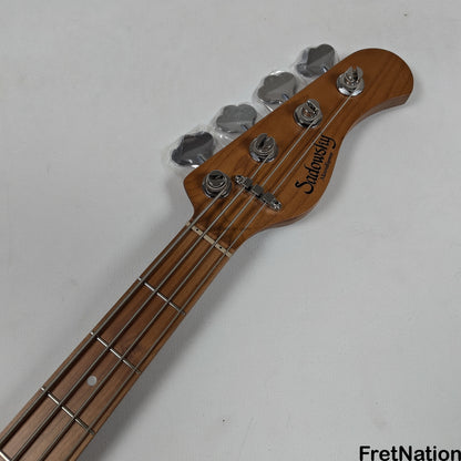 Sadowsky Sadowsky MetroExpress 24MS4 4-String Modern Bass - Solid Silver Metallic High Polish w/ Maple Fingerboard 8.40lbs - 000903-25