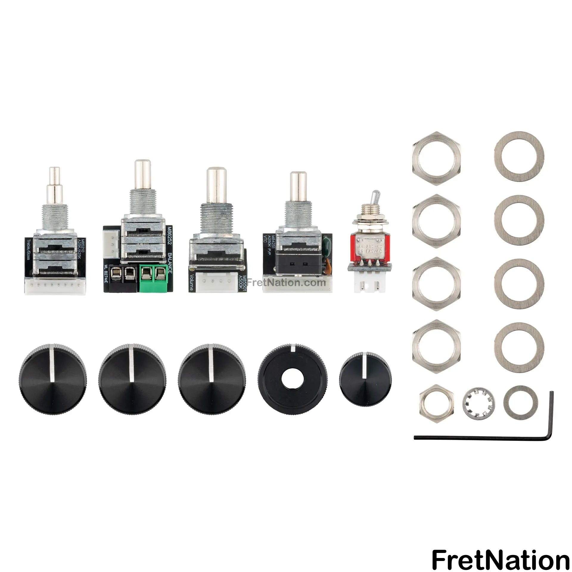 Sadowsky Sadowsky Onboard Bass Preamp w/ Mid Boost - 4-Knob System Active w/ VTC - No Control Plate - MB4F