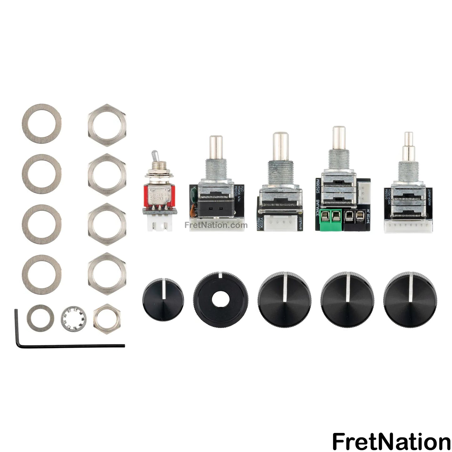 Sadowsky Sadowsky Onboard Lefthand Bass Preamp w/ Mid Boost - 4-Knob System Active w/ VTC - No Control Plate - MB4FL