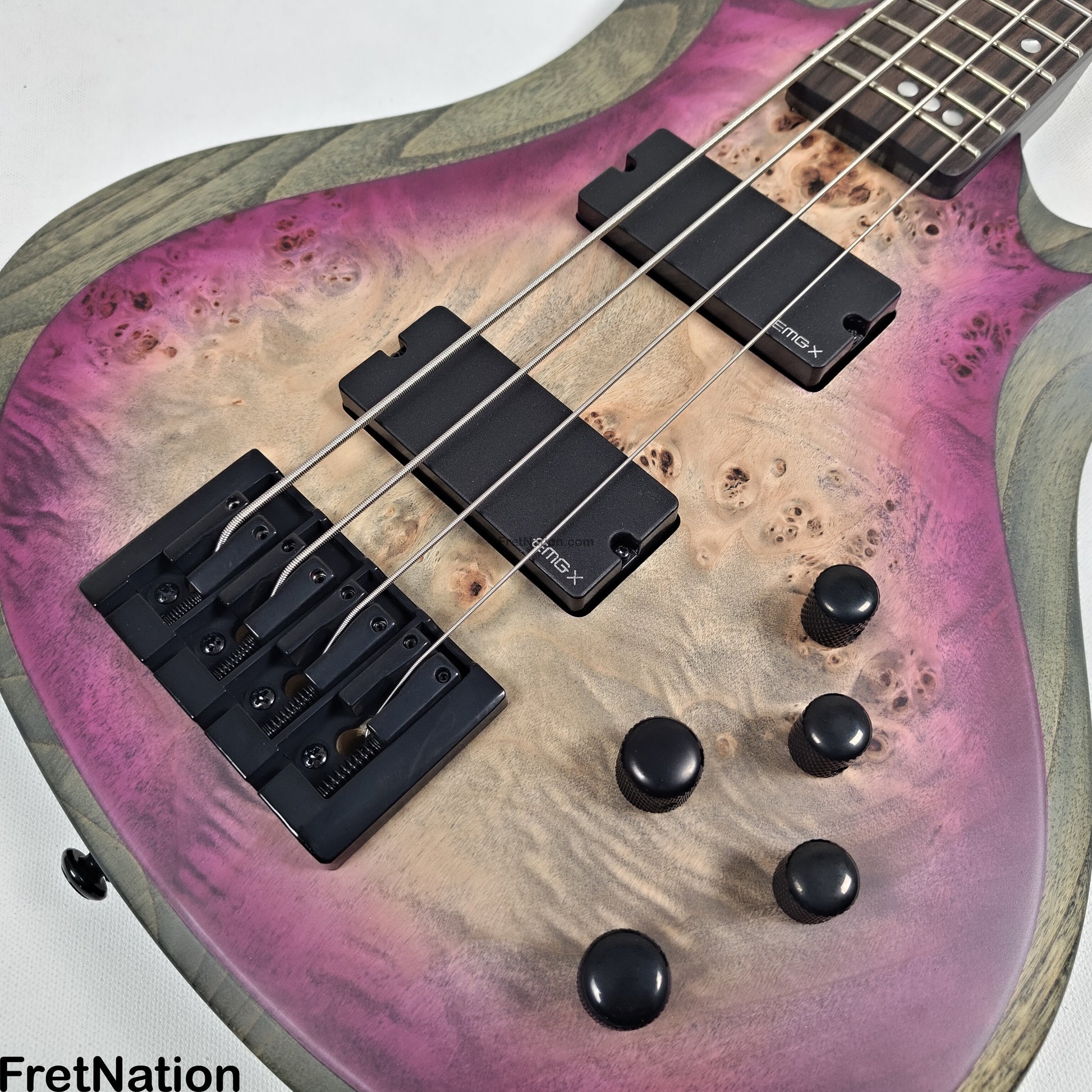 Fret Nation Schecter Riot-4 Aurora Burst 4-String Bass EMG PJX-CS - 8.62lbs IW24100179
