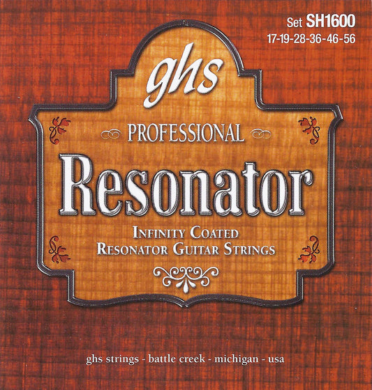 GHS Strings GHS Infinity Coated Bronze Resonator Guitar 06-String Set - 17-56 Regular SH1600