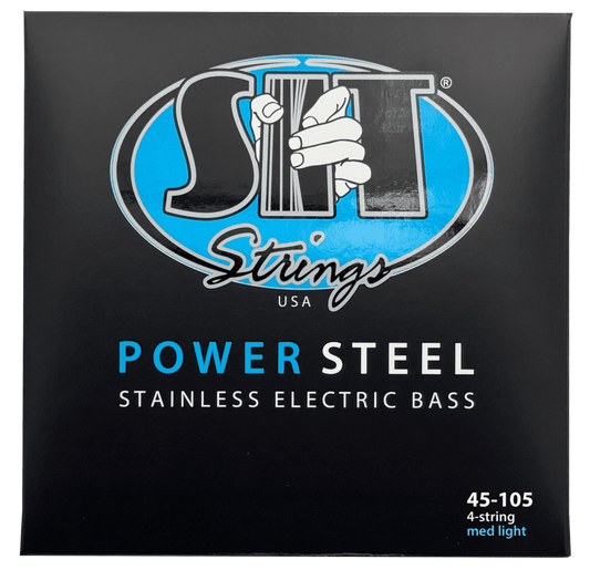 SIT Strings SIT Power Steel Stainless Bass String Long Scale Set - 4-String 45-105 PSR45105L