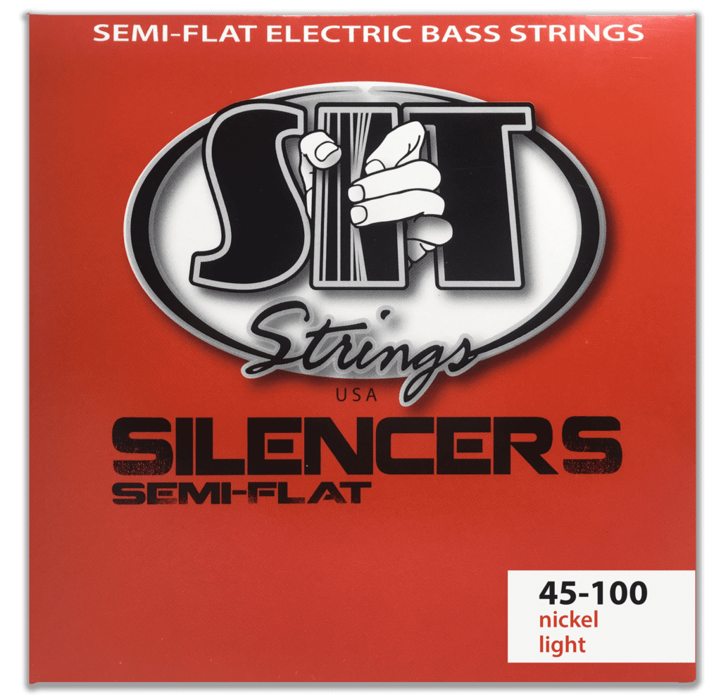 SIT Strings SIT Silencer Nickel Semi-Flat Bass String Long Scale Set - 4-String 45-100 NRL45100L