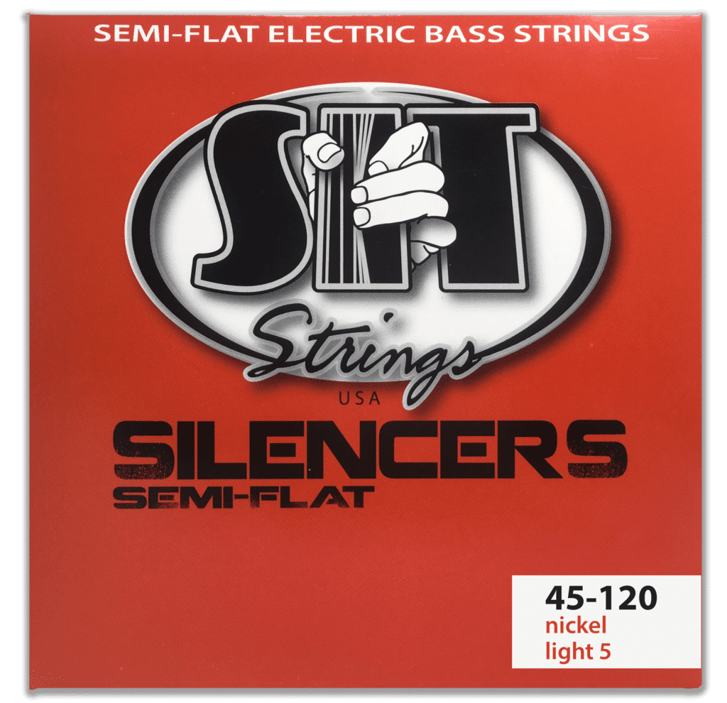SIT Strings SIT Silencer Nickel Semi-Flat Bass String Long Scale Set - 5-String 45-120 NRL545120L