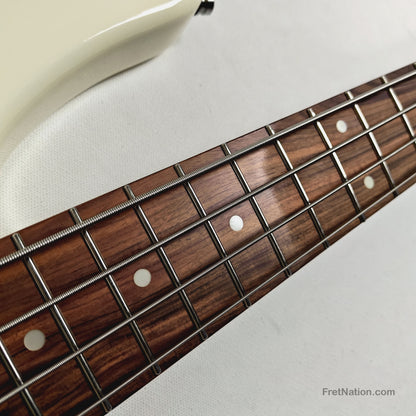 Sadowsky MetroExpress 24MS4 4-String Modern Bass Solid Olympic White High Polish w/ Morado Fingerboard 8.20lbs #0690-25 Blemish
