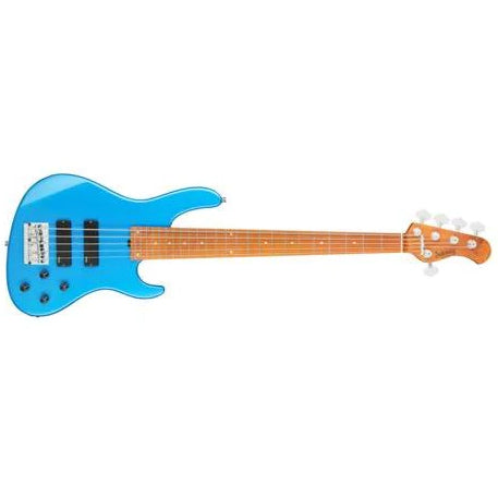 Sadowsky Sadowsky MetroExpress 24MS5 5-String Modern Bass - Solid Ocean Blue Metallic High Polish w/ Maple Fingerboard
