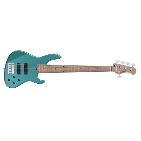 Sadowsky Sadowsky MetroExpress 24MS5 5-String Modern Bass - Solid Sage Green Metallic High Polish w/ Maple Fingerboard