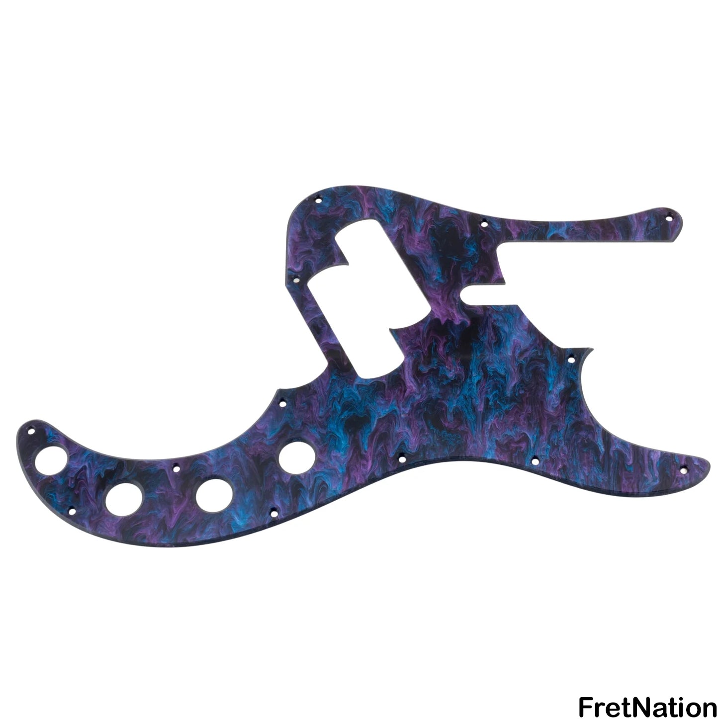 Dingwall Dingwall SP1 Pickguard Blue-Purple Melt - 5-String - PG-SP1-5-BPM