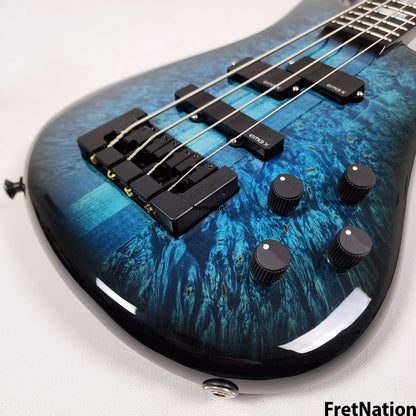 Spector Spector USA New Era NS-2 Narrow 4-String Bass Blue Inferno #1629 8.48lbs