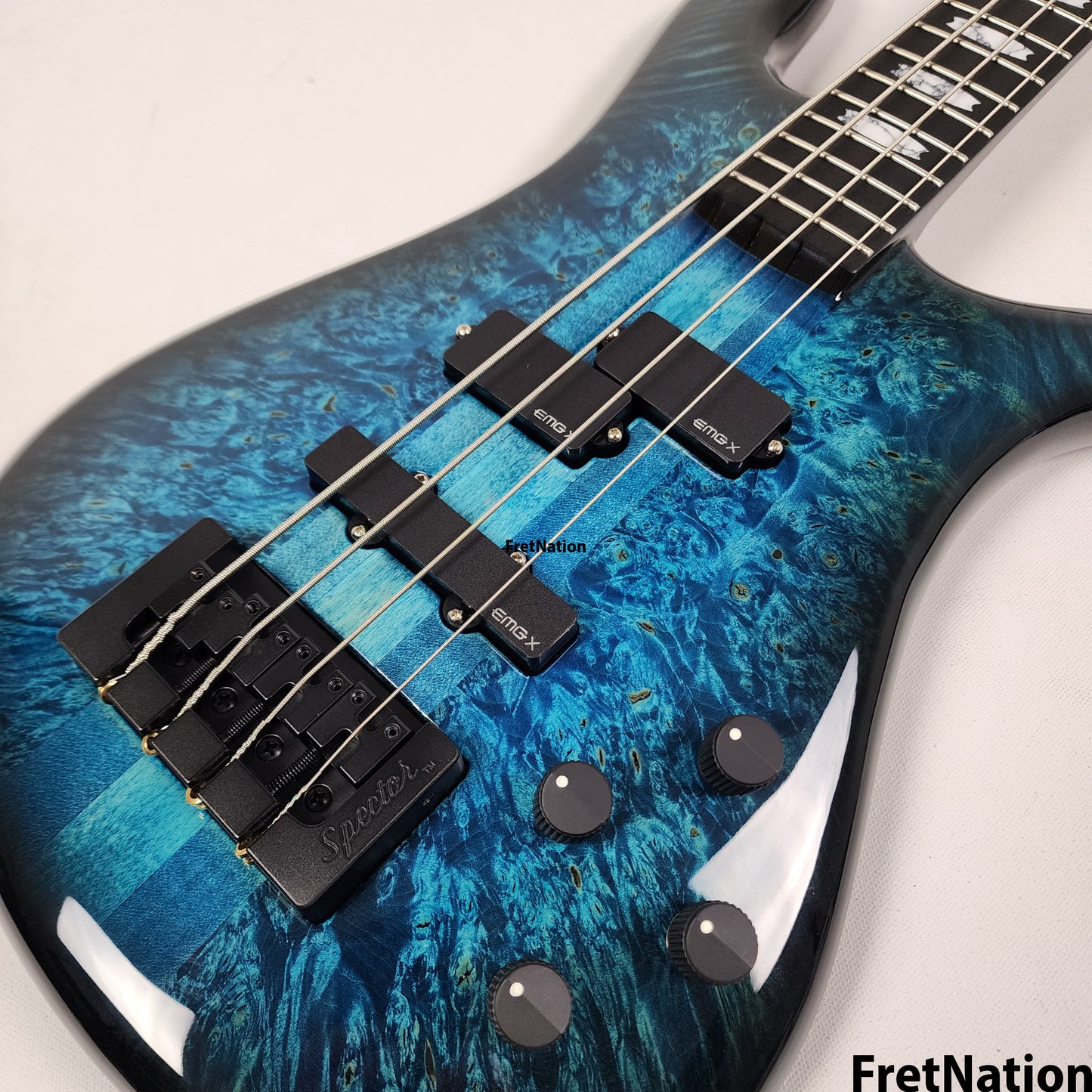 Spector Spector USA New Era NS-2 Narrow 4-String Bass Blue Inferno #1629 8.48lbs