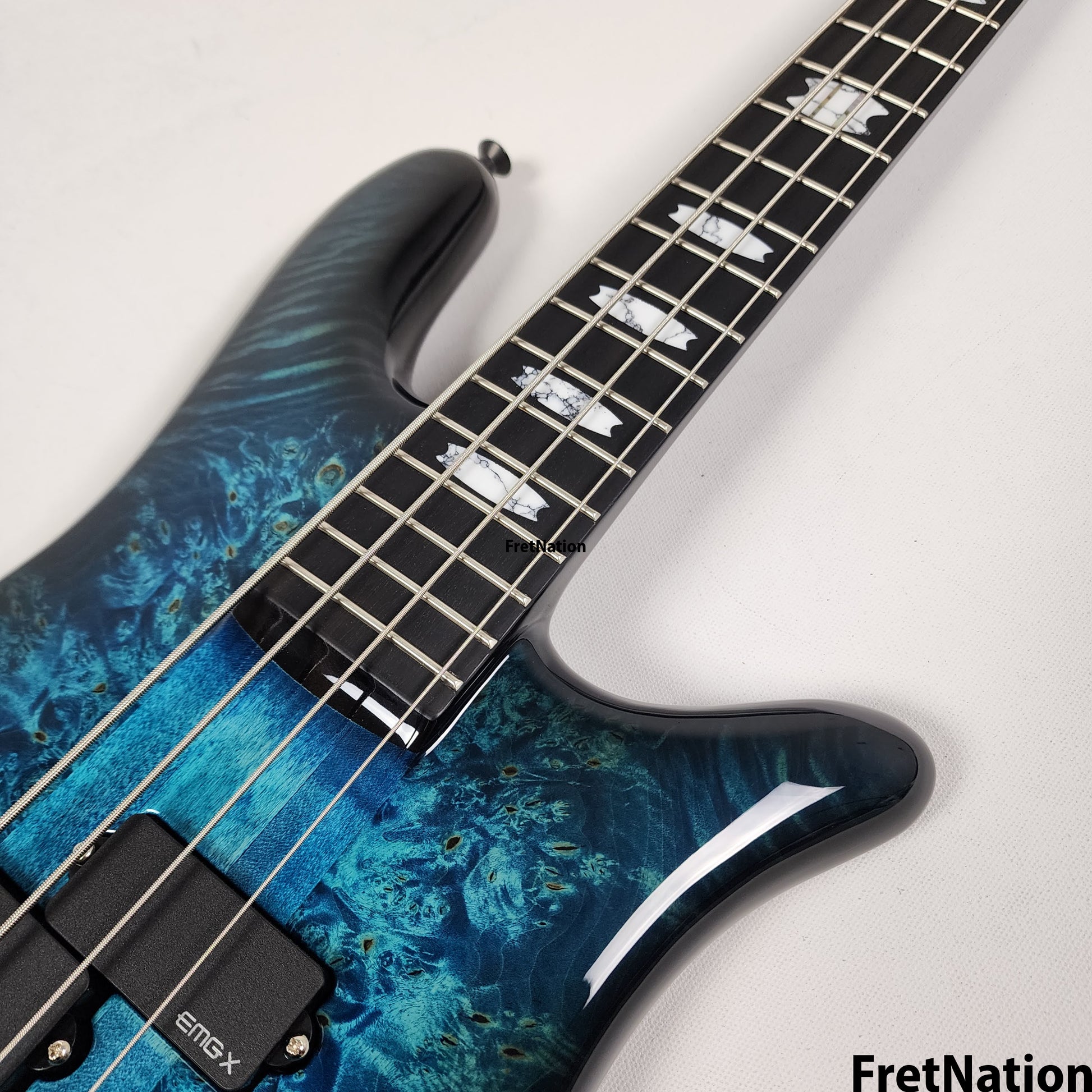 Spector Spector USA New Era NS-2 Narrow 4-String Bass Blue Inferno #1629 8.48lbs