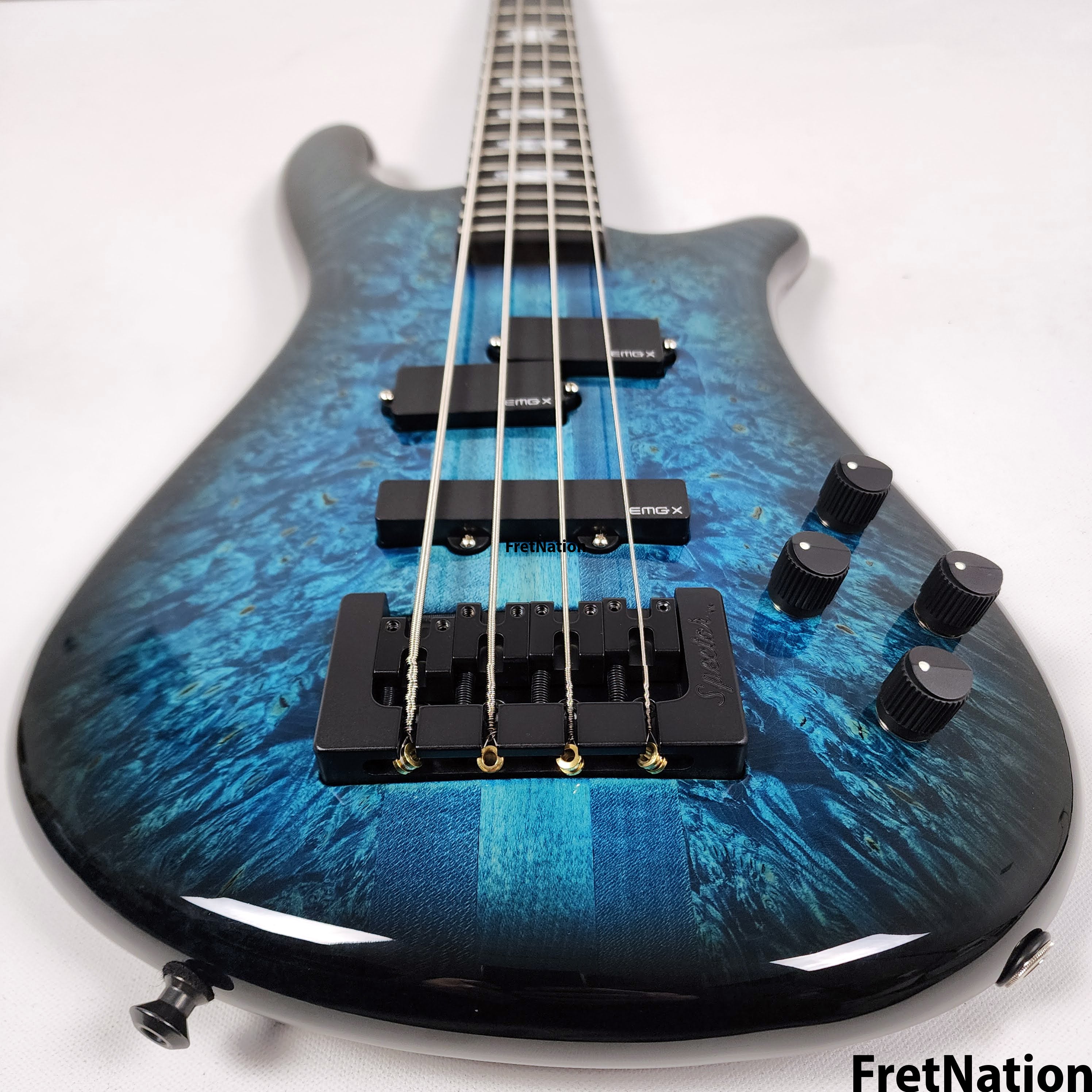 Spector USA New Era NS-2 Narrow 4-String Bass Blue Inferno #1629 8.48lbs