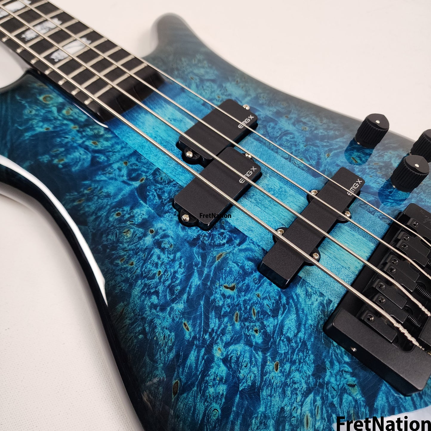 Spector Spector USA New Era NS-2 Narrow 4-String Bass Blue Inferno #1629 8.48lbs