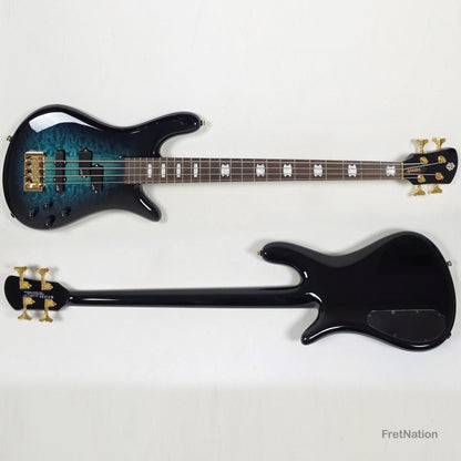 Spector Spector Icon NS-2 Neck-Thru 4-String Bass Black & Blue 7.80bs ICONNS2BLKBL CI26051780