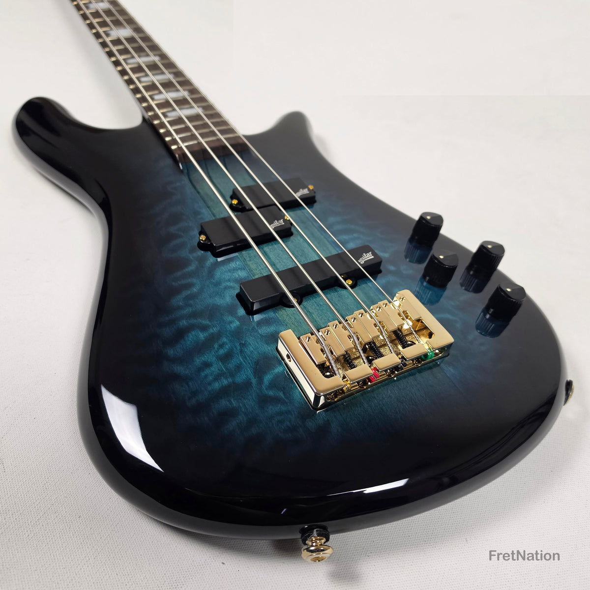 Spector Spector Icon NS-2 Neck-Thru 4-String Bass Black & Blue 7.80bs ICONNS2BLKBL CI26051780