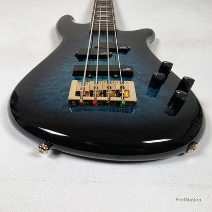 Spector Spector Icon NS-2 Neck-Thru 4-String Bass Black & Blue 7.80bs ICONNS2BLKBL CI26051780