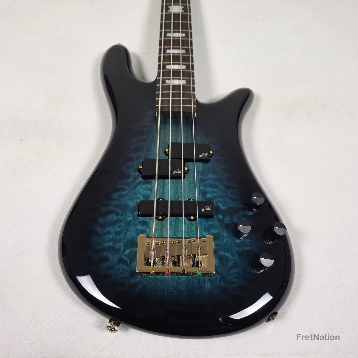 Spector Spector Icon NS-2 Neck-Thru 4-String Bass Black & Blue 7.80bs ICONNS2BLKBL CI26051780