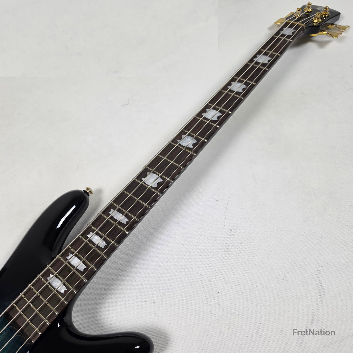 Spector Spector Icon NS-2 Neck-Thru 4-String Bass Black & Blue 7.80bs ICONNS2BLKBL CI26051780