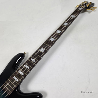 Spector Spector Icon NS-2 Neck-Thru 4-String Bass Black & Blue 7.80bs ICONNS2BLKBL CI26051780
